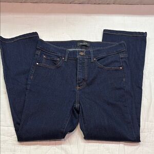 Ann Taylor Petites Slim Boot Tailored Fit 5-Pocket Jeans 6P Dark Blue Wash